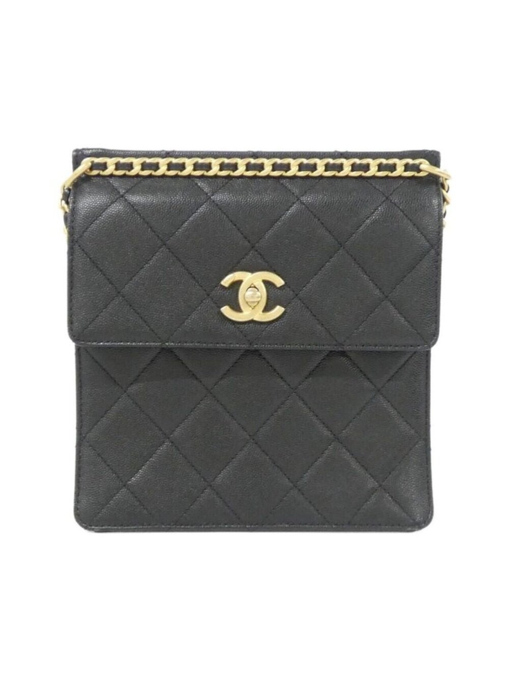 Chanel Backpack Sac Gold